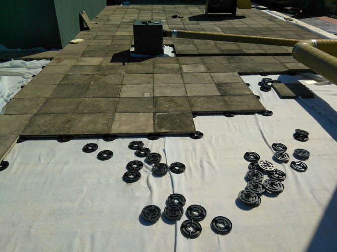 Remoção de revestimento cerâmico para impermeabilização de terraço